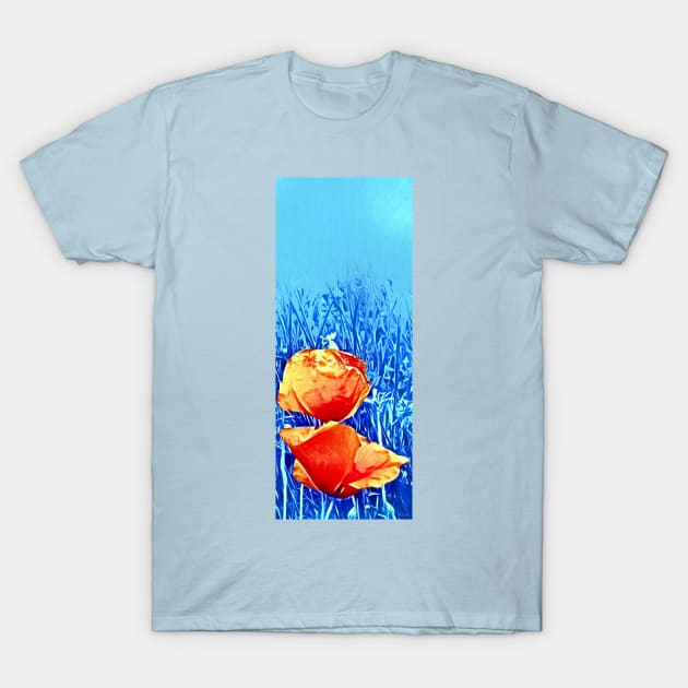 Poppies Close Up T-Shirt by danieljanda